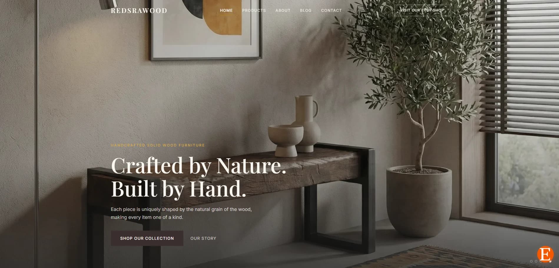Redsrawood — E-Ticaret / Lifestyle web sitesi ekran görüntüsü